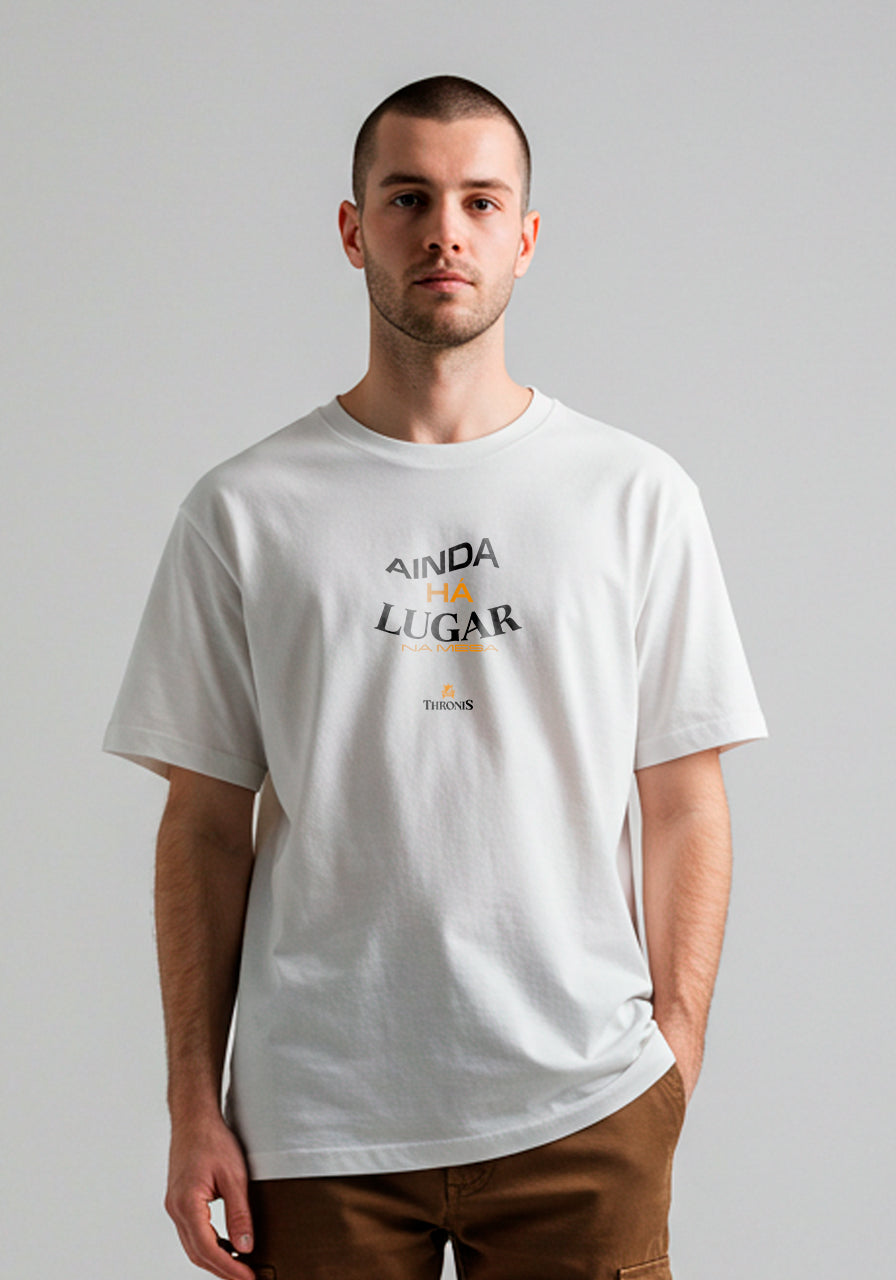 Camiseta Oversized - Ainda há lugar na mesa