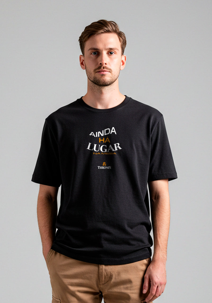 Camiseta Oversized - Ainda há lugar na mesa