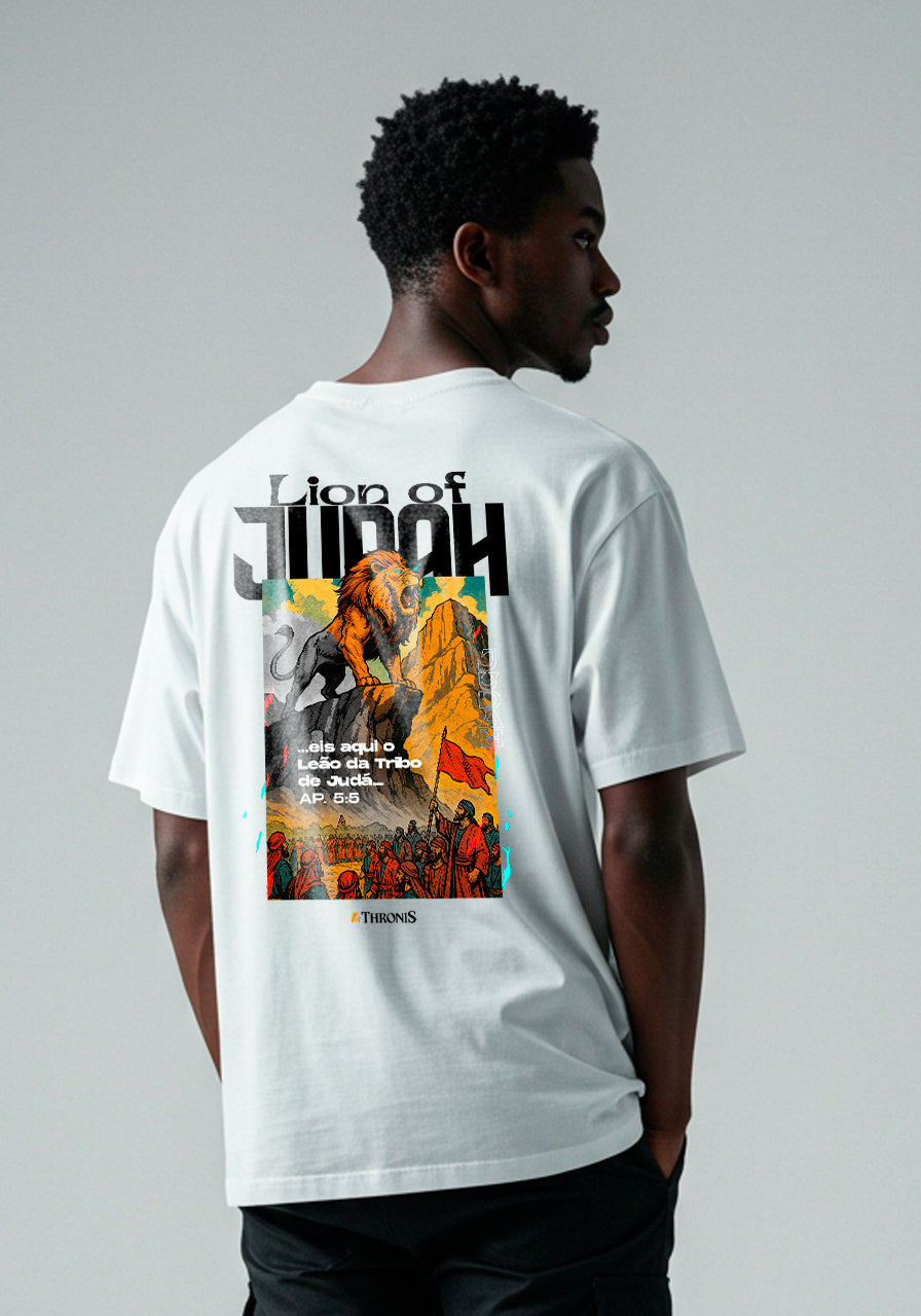 Camiseta Oversized - Leão da Tribo de Judá