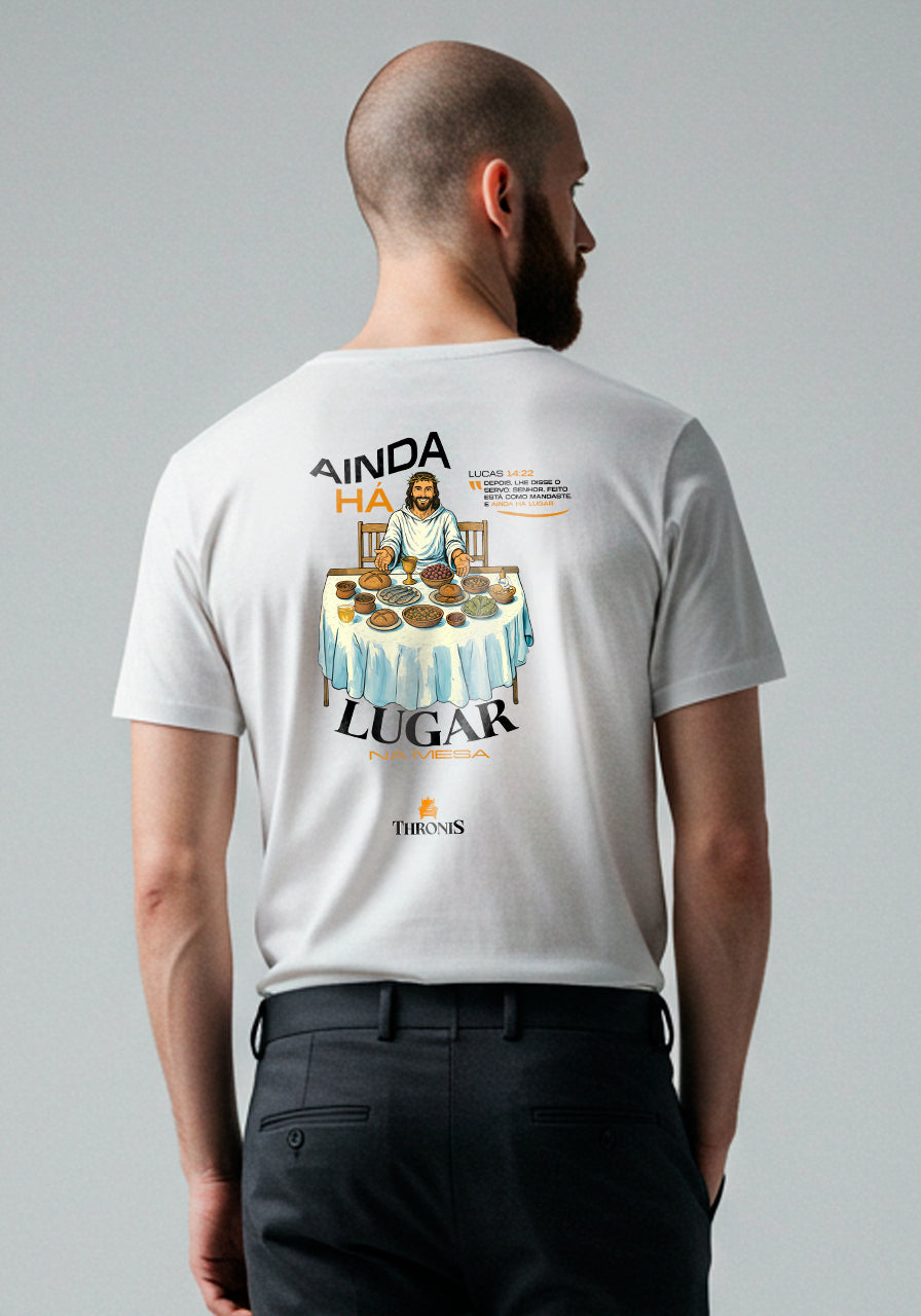 Camiseta Pima Peruano - Ainda há lugar na mesa