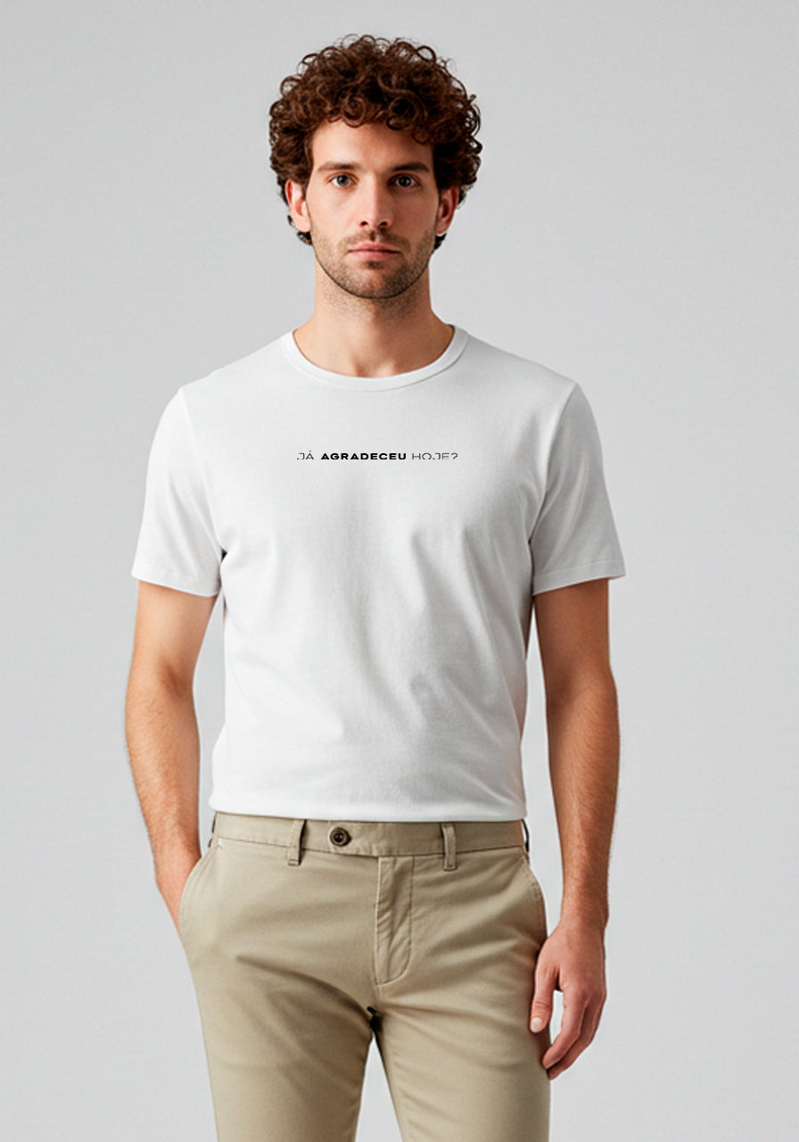 Camiseta Pima Peruano - Já agradeceu hoje?