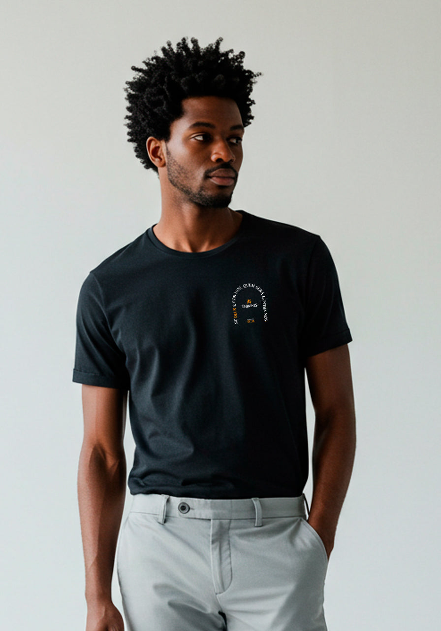 Camiseta Pima Peruano - Se Deus é por nós, quem será contra nós?