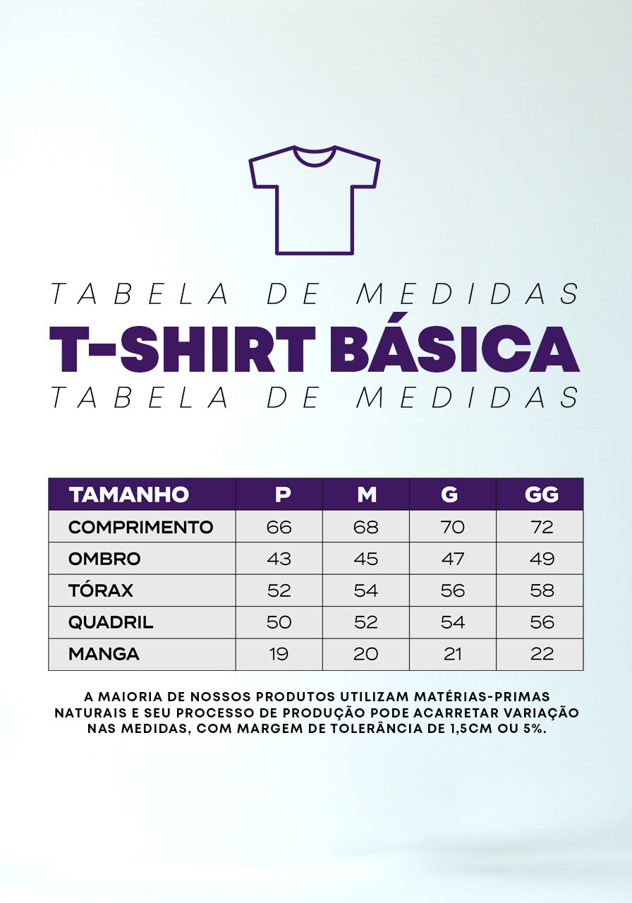 Camiseta 100% Algodão - Ainda há lugar na mesa