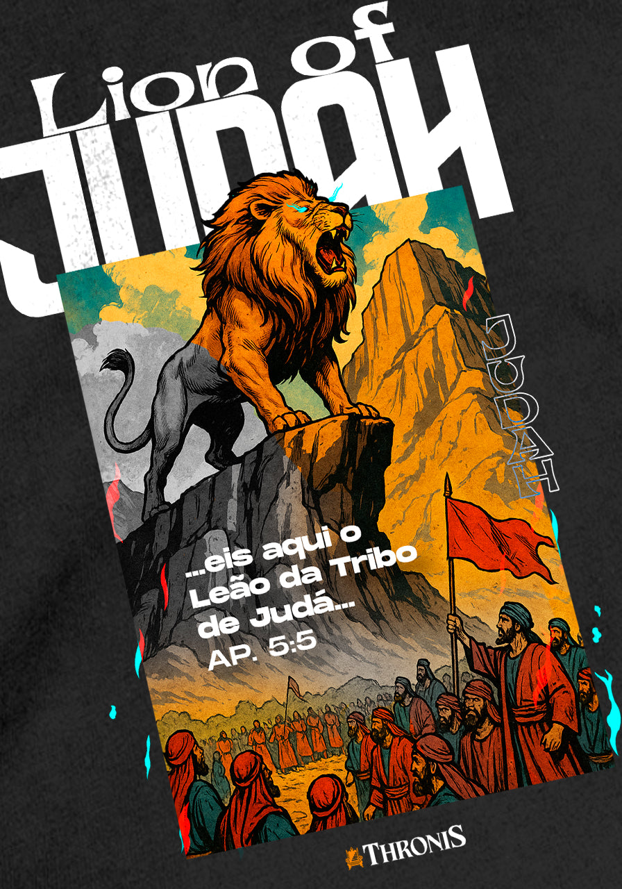 Camiseta Oversized - Leão da Tribo de Judá