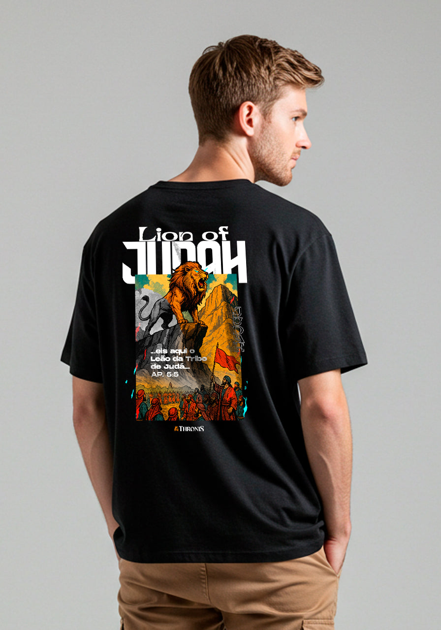 Camiseta Oversized - Leão da Tribo de Judá
