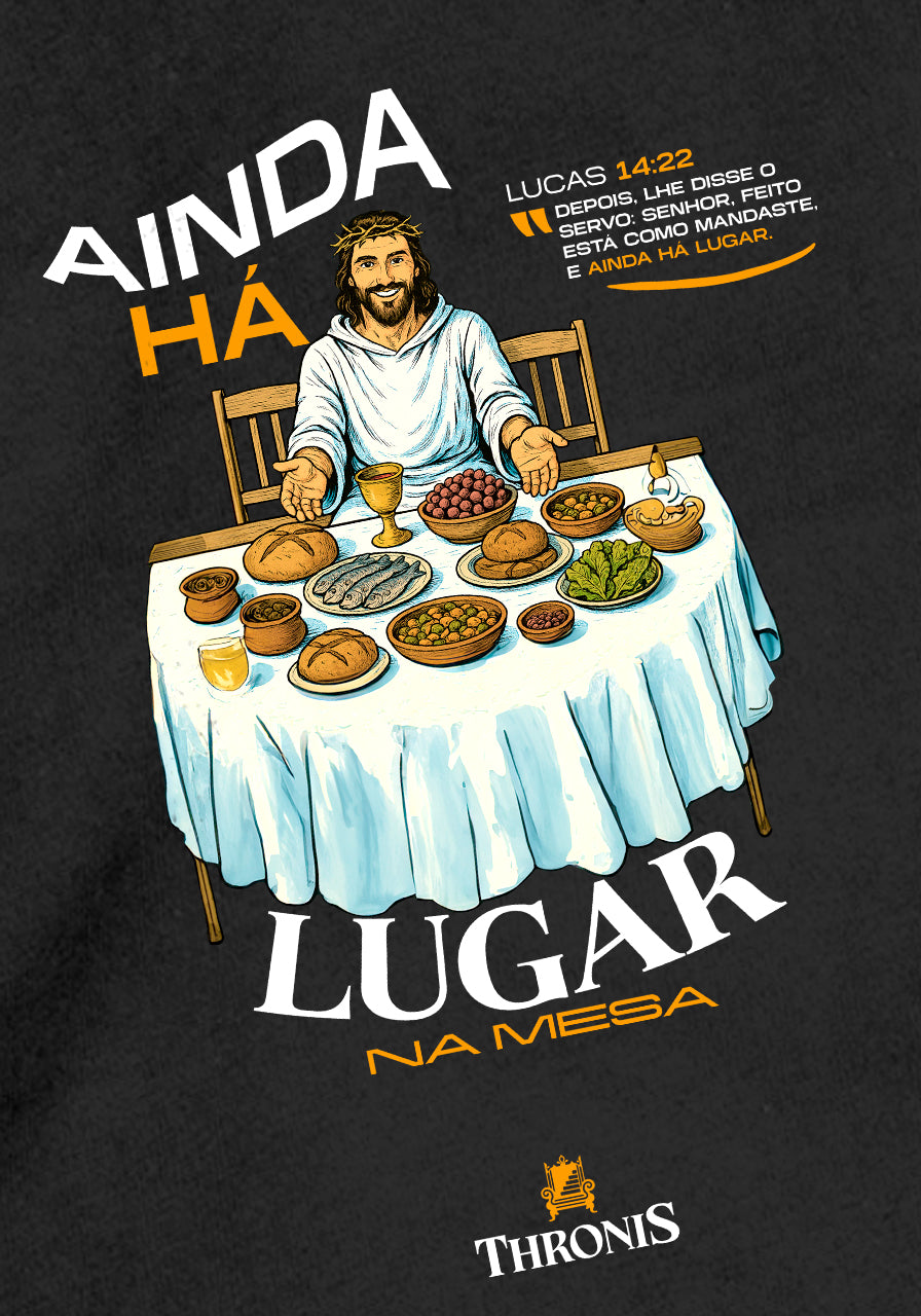 Camiseta Pima Peruano - Ainda há lugar na mesa