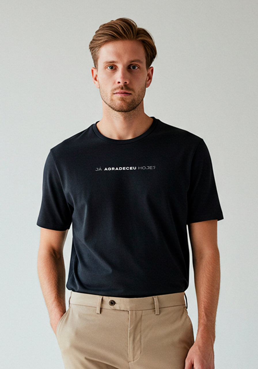 Camiseta Pima Peruano - Já agradeceu hoje?