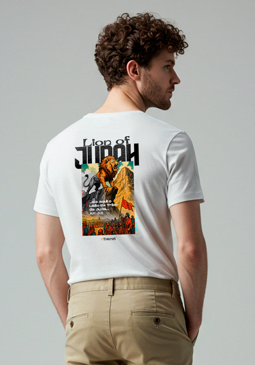 Camiseta Pima Peruano - Leão da Tribo de Judá