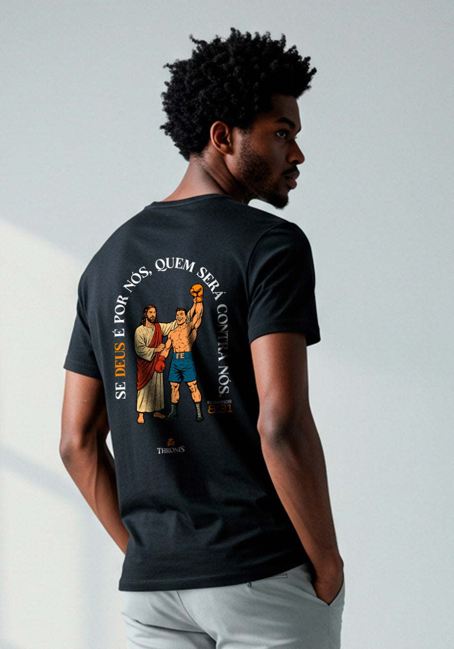Camiseta Pima Peruano - Se Deus é por nós, quem será contra nós?